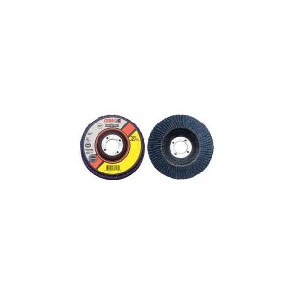 Cgw Abrasives 42344 Abrasive Flap Disc 4-1/2 x 7/8 60 Grit Zirconia, PK10 42344 - main